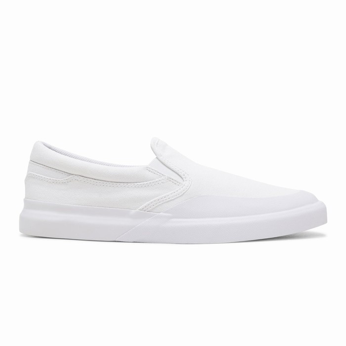 DC Infinite Jaakko Slip Ons Férfi Deszkás Cipő Fehér (LNAW29081)